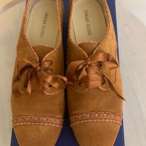 Sarah Flint Women's Cognac Suede Loafers
